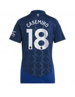 Manchester United Casemiro #18 Venkovní Dres pro Dámské 2024-25 Krátký Rukáv